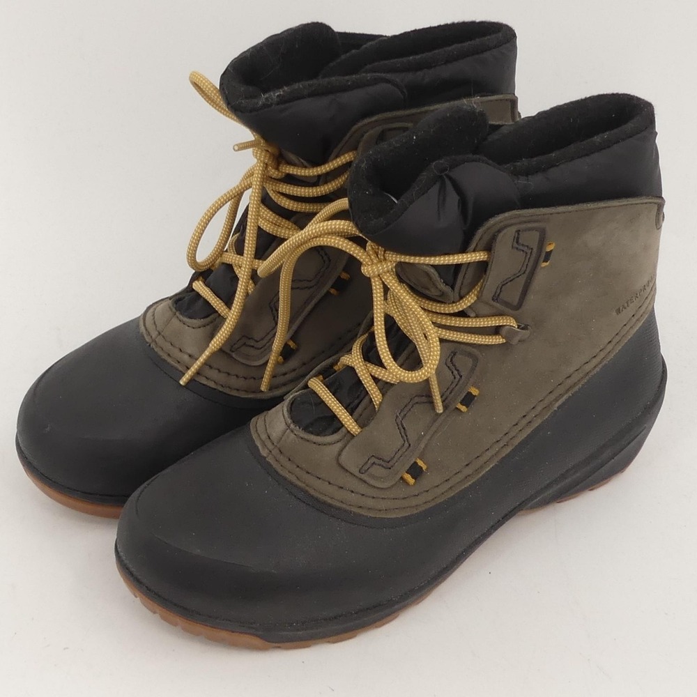 The North Face Boots Black Olive ThermoBall Eco Waterproof Duck Women's Size 7.5